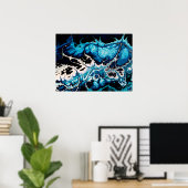 Poster Mer turbulente (Bureau à domicile)