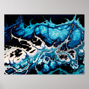 Poster Mer turbulente