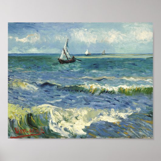Poster Mer | Vincent van Gogh (Devant)
