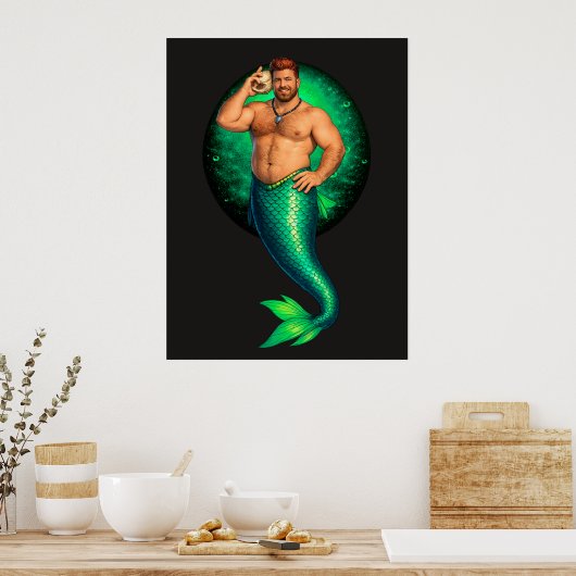 Poster Merbear Lagoon - Tadhg Ó Farraige (Cuisine)