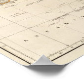 Poster Mercators Projection du monde (Coin)