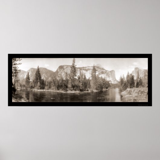 Poster Merced River Yosemite Photo 1915 (Devant)