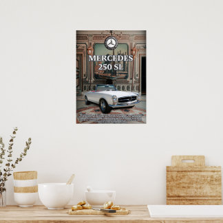 Poster Mercedes 250 SL
