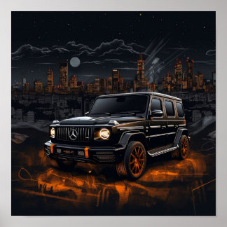 Poster Mercedes AMG G63 G-Class 2022 VUS de luxe de catég