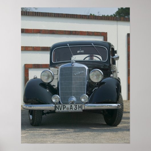 Poster mercedes antique (Devant)