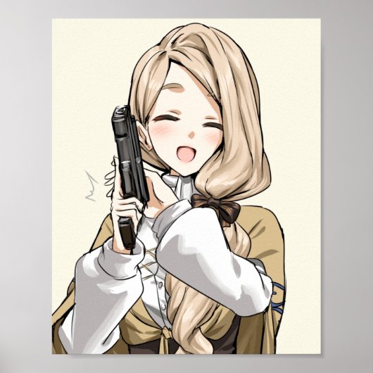 Poster Mercedes avec pistolet (Devant)