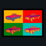 Poster Mercedes Benz 280 SL Convertible Pop Art<br><div class="desc">Mercedes Benz 280 SL Convertible voiture de luxe pop art image.</div>