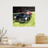 Poster Mercedes Benz 300SL Gullwing 1955 (Cuisine)