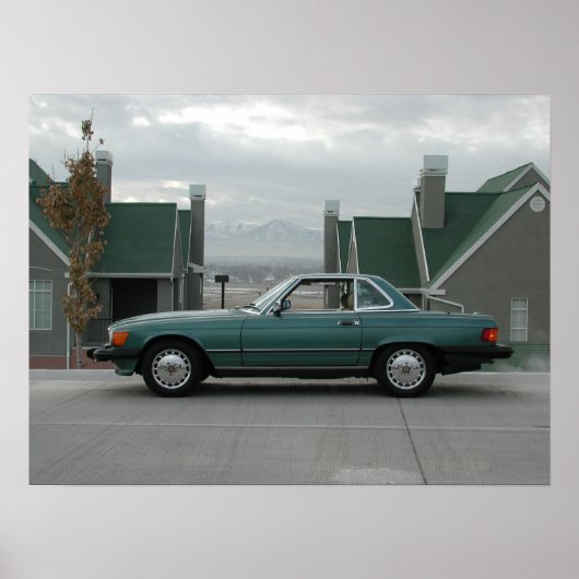 Poster Mercedes-Benz 560 SL (Devant)