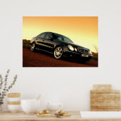 Poster Mercedes Benz E55 AMG (Cuisine)