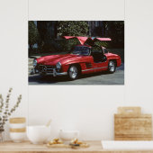 Poster Mercedes Benz SLR300 Gullwing classique (Cuisine)