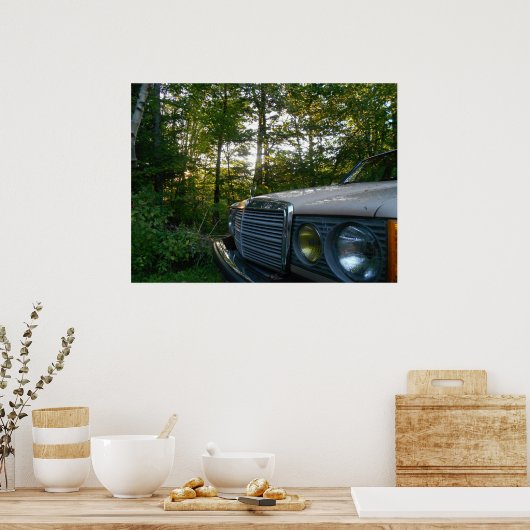 Poster Mercedes W123 (Cuisine)