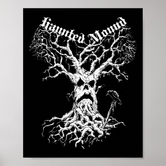 Poster Merch du séminaire. Créez Un Arbre Fantôme. Haunte (Devant)