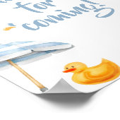 Poster Merci à éclaboussures bleues pour venir (Coin)