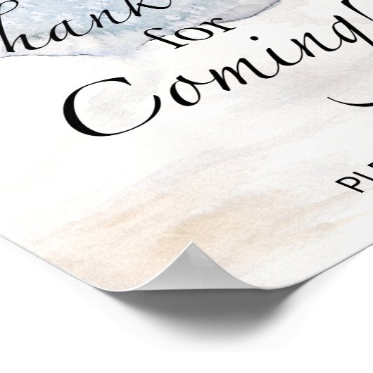 Poster Merci à feuillage persistant pour la prochaine aff (Coin)