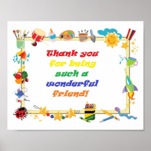Poster Merci ami