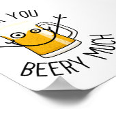 Poster Merci Beery Much - Visage Rigolo (Coin)