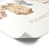 Poster Merci Boho Baby Clothes pour venir (Coin)