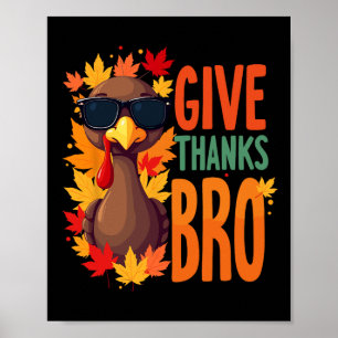 Poster Merci Bro Cute Turkey Toddler Merci Merci