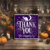 Poster Merci Chats et Cobwebs Halloween