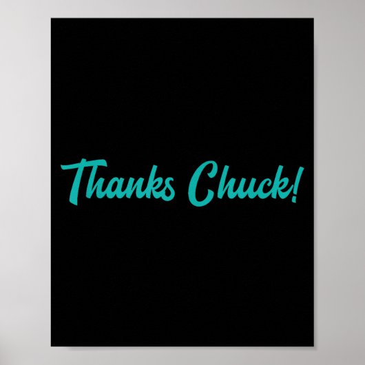 Poster Merci Chuck Hommes Femmes (Devant)