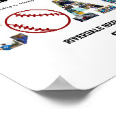 Poster Merci Coach Baseball Team Photo Collage (Coin)