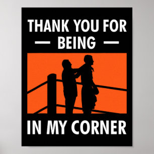 Poster Merci Coach Boxe Pour Être Dans Mon Plan Corner