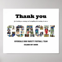 Merci Coach Sports Team Photo Collage