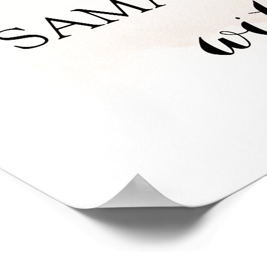 Poster Merci d'automne pour douche de mariée automne (Coin)