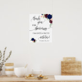 Poster Merci d'avoir douché la mariée avec des fleurs nav (Cuisine)