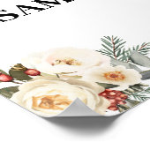 Poster Merci d'avoir douché la mariée Shower d'hiver (Coin)