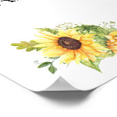 Poster Merci d'avoir inondé de tournesols la future marié (Coin)