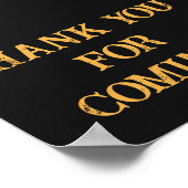 Poster Merci de Baby shower Bière et Diapers pour venir (Coin)