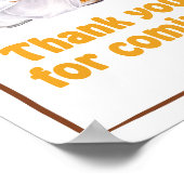 Poster Merci de Baby shower de fête de la couche de bière (Coin)