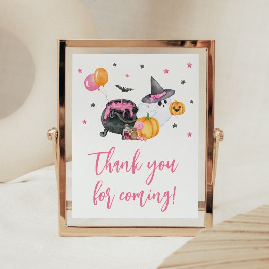 Poster Merci de Baby shower de fille de petit garçon pour