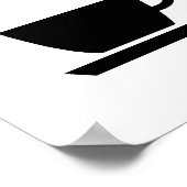 Poster Merci De Bien Vouloir Barista Au Travail (Coin)