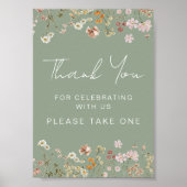 Poster Merci de Célébrer avec Nous Fleur Sauvage (Devant)