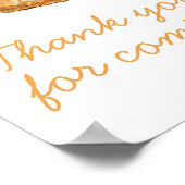 Poster Merci de fruits orange pour bébé (Coin)