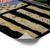 Poster Merci de la fête des anciens combattants pour votr (Coin)