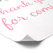 Poster Merci de printemps rose pâle pour l'avenir (Coin)