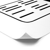 Poster Merci De Reporter Au Travail (Coin)