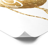 Poster Merci de traverser baby shower girl (Coin)