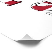 Poster Merci d'étoiles et de rayures pour votre service (Coin)