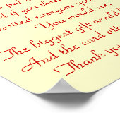 Poster Merci d'être mon ami - Imprimer (Coin)