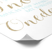 Poster Merci d'hiver Onederland Bleu (Coin)