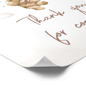 Poster Merci d'ours à ballon Brown pour venir (Coin)