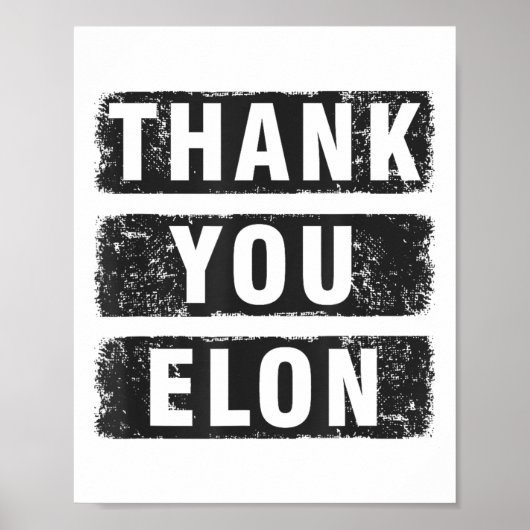 Poster Merci Elon (Devant)