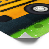 Poster Merci Enseignant École Jaune Bus 10 Photos (Coin)