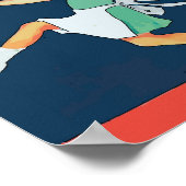 Poster Merci, fille avec du gâteau, (Coin)