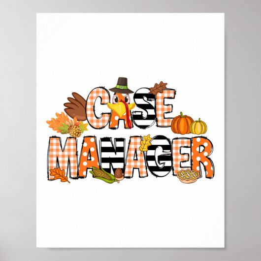 Poster Merci Gestionnaire Coque Thanksgiving Coque Manage (Devant)